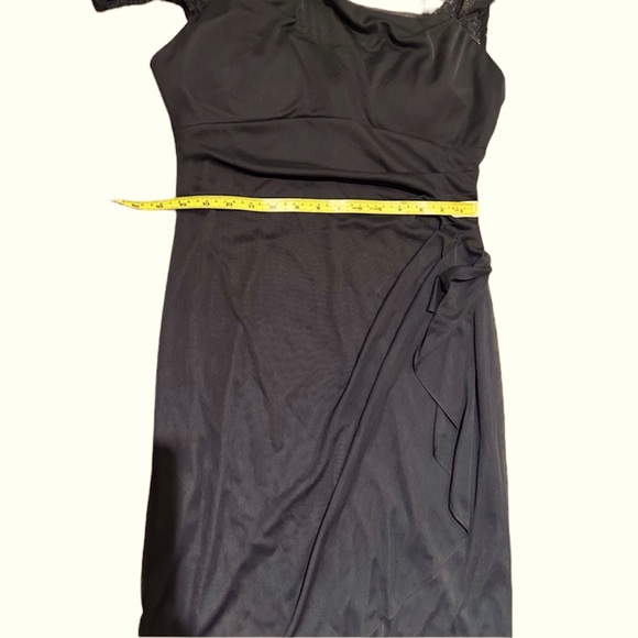 EUC Sleeveless Dress Lace at Front & Back,Black,Size 10 - Picture 12 of 13